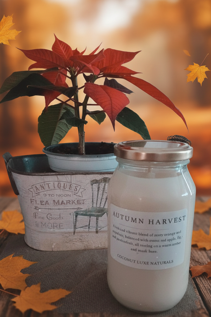 Autumn Harvest Soy Candle *Limited Edition* Free oil burner 3 melts