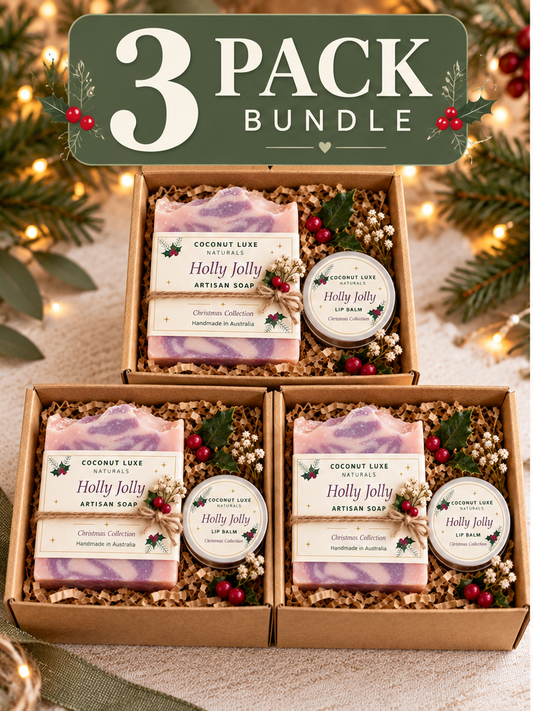Holly Jolly Gift Set Soap and Lip balm