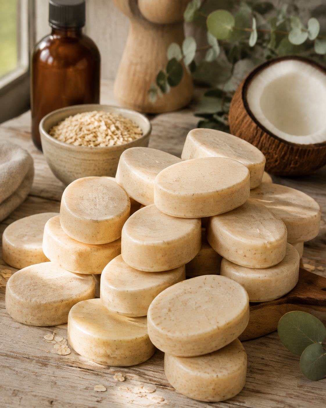 Coconut Milk & Oat Boutique Oval Soap