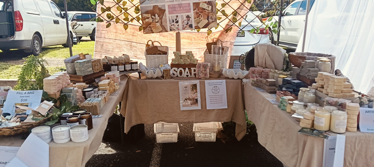 Coconut Luxe Naturals at a Melbourne market