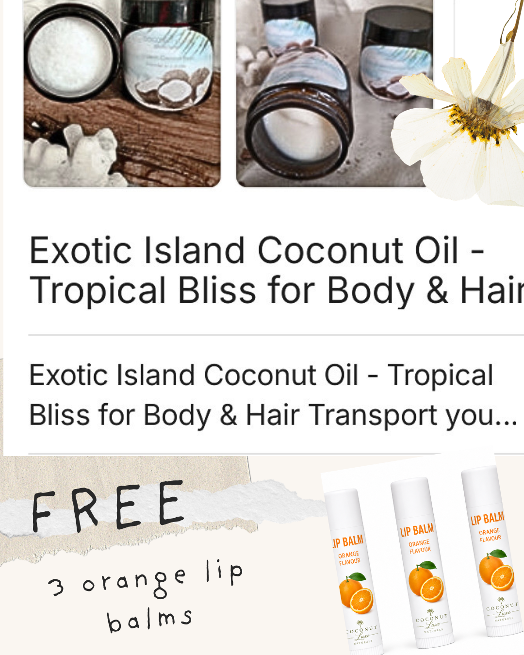 Exotic Island Coconut Oil - Tropical Bliss for Body & Hair