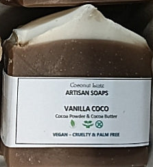 Vanilla coconut handmade soap bar